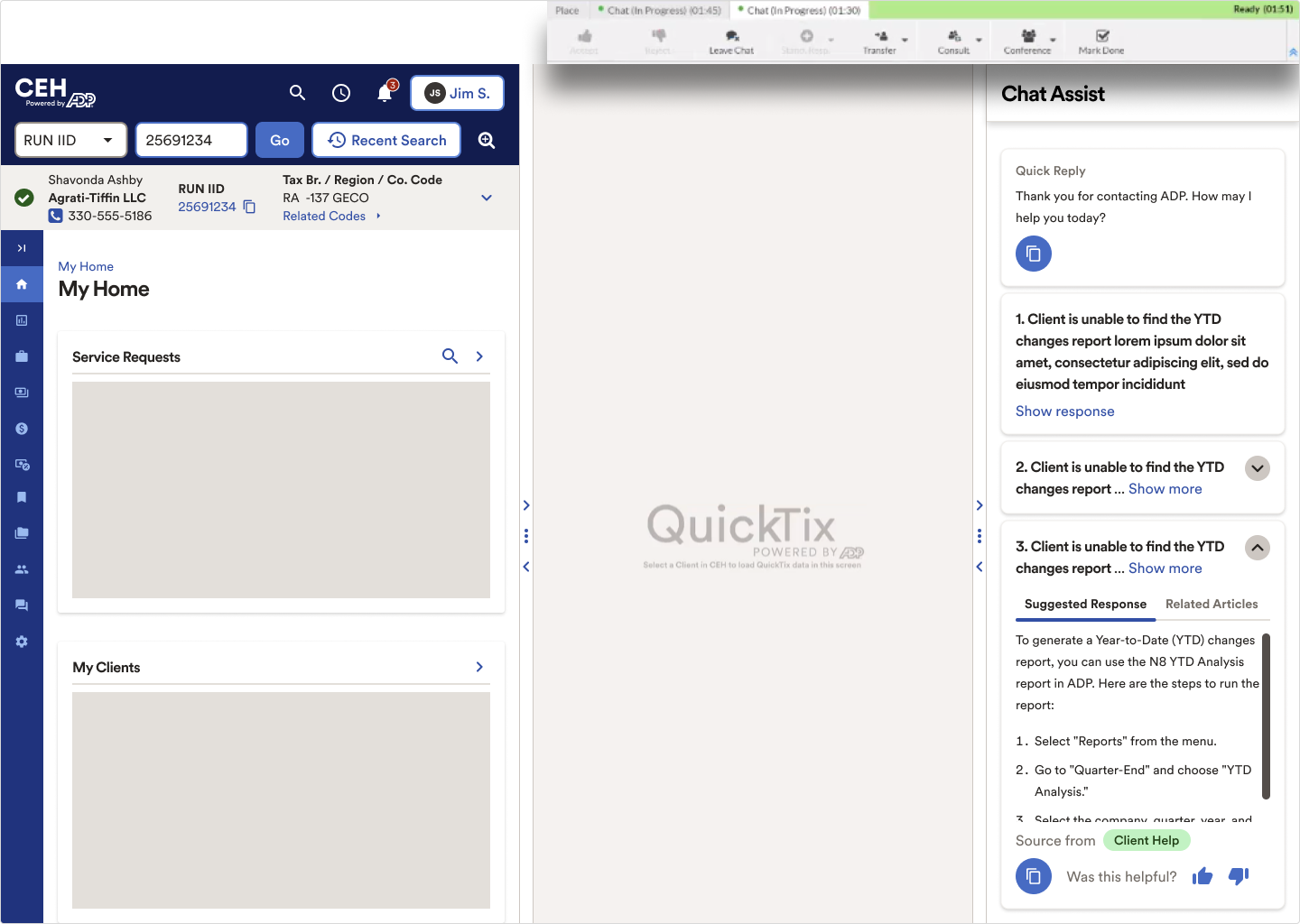 Wireless Ticket portal allows customer to create and track trouble tickets